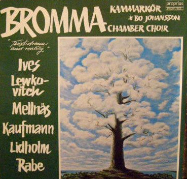 Bromma Kammarkör, Bo Johansson  -  Charles Ives, Bernhard Lewkovitch, Arne Mellnäs, Dieter Kaufmann, Ingvar Lidholm, Folke Rabe : Mellan Dröm Och Verklighet - Twixt Dream And Reality (LP, Album)