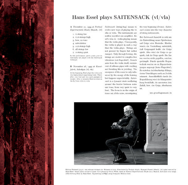 Hans Essel : Saitensack (LP)