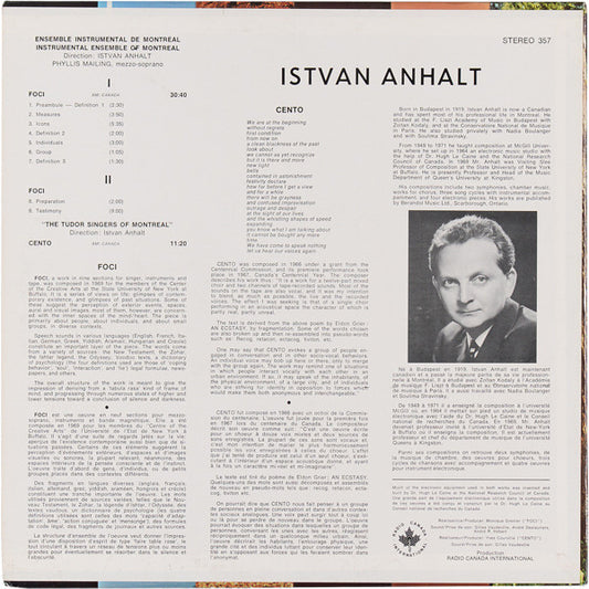 István Anhalt : Istvan Anhalt (LP)