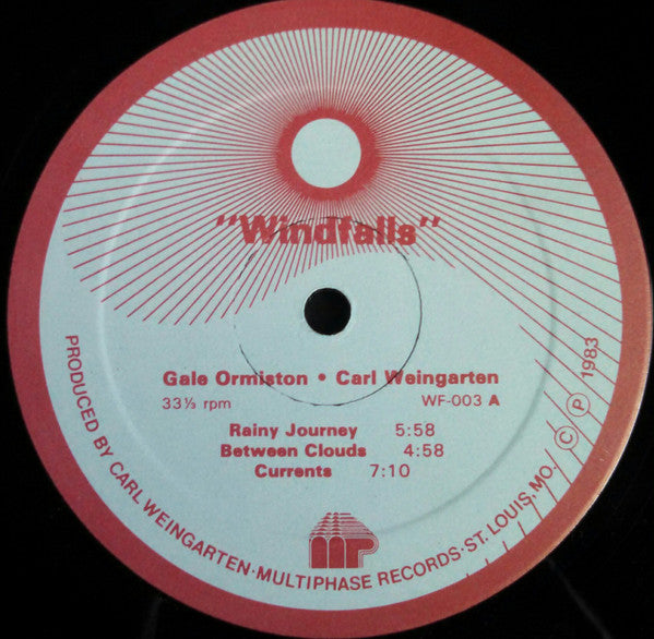 Carl Weingarten & Gale Ormiston : Windfalls (LP)