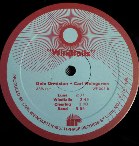 Carl Weingarten & Gale Ormiston : Windfalls (LP)