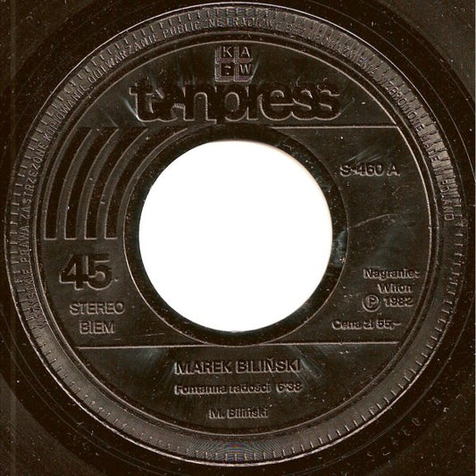 Marek Biliński : Fontanna Radości / Taniec W Zaczarowanym Gaju (7", Single)