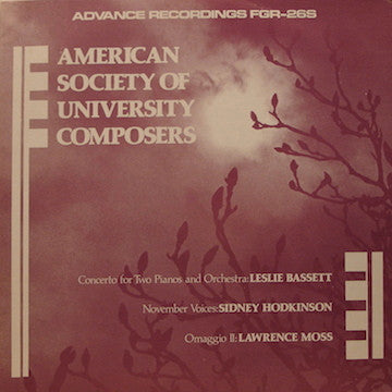 Various : American Society Of University Composers (Record No. 4) (LP)