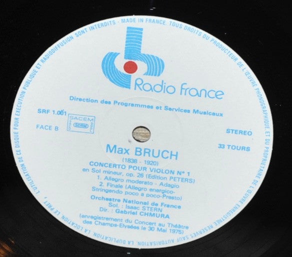 François-Bernard Mâche / Max Bruch : La Peau Du Silence / Concerto Pour Violon Et Orchestre (LP, Sté)