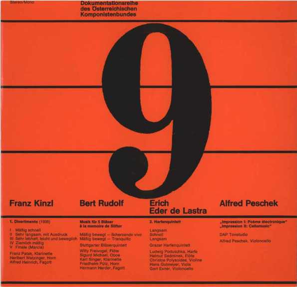 Franz Kinzl / Bert Rudolf / Erich Eder de Lastra / Alfred Peschek : Franz Kinzl / Bert Rudolf / Erich Eder de Lastra / Alfred Peschek (LP)