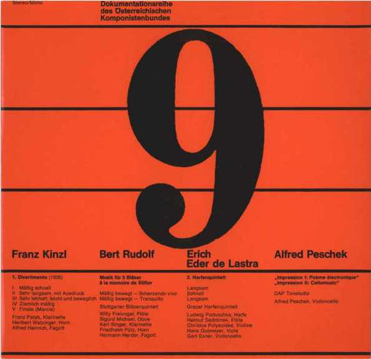 Franz Kinzl / Bert Rudolf / Erich Eder de Lastra / Alfred Peschek : Franz Kinzl / Bert Rudolf / Erich Eder de Lastra / Alfred Peschek (LP)