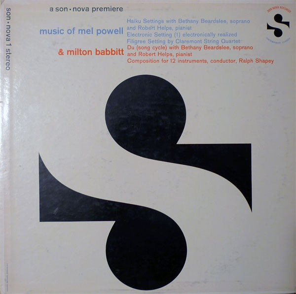 Mel Powell / Milton Babbitt : Music Of Mel Powell & Milton Babbitt (LP)