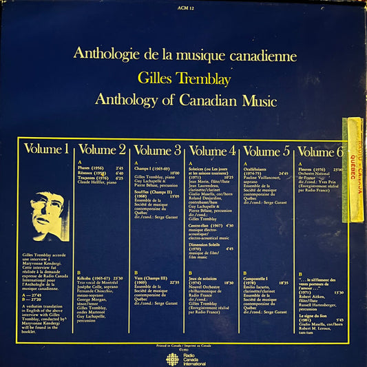 Gilles Tremblay : Anthologie De La Musique Canadienne / Anthology Of Canadian Music (Box + 6xLP)