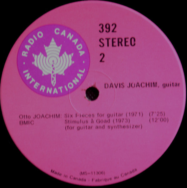 Davis Joachim : Davis Joachim, Guitar / Guitare (LP, Album)
