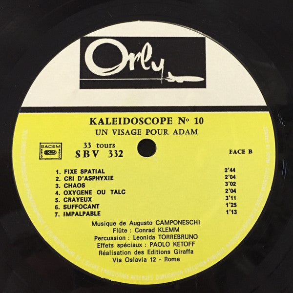Augusto Camponeschi : Un Volto Per Adamo  (LP, Album)