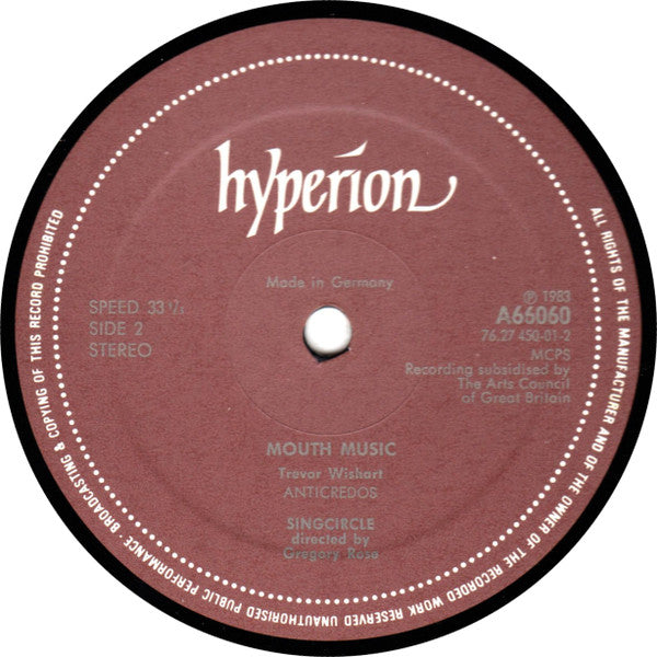 Singcircle : Mouth Music (LP)