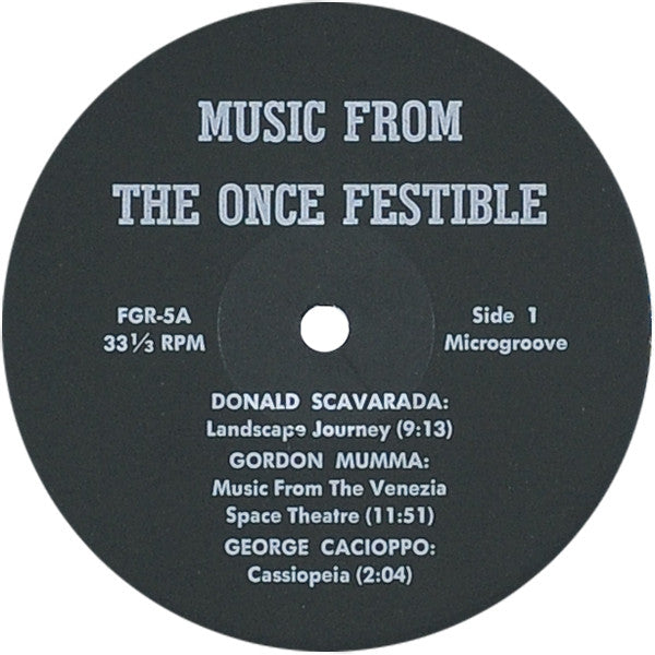 Various : Music From The ONCE Festival (LP, Comp, Mono)