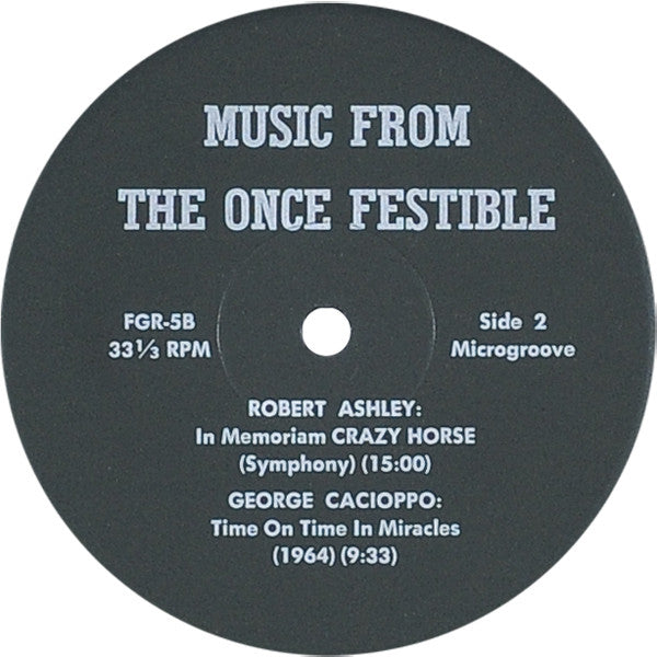 Various : Music From The ONCE Festival (LP, Comp, Mono)