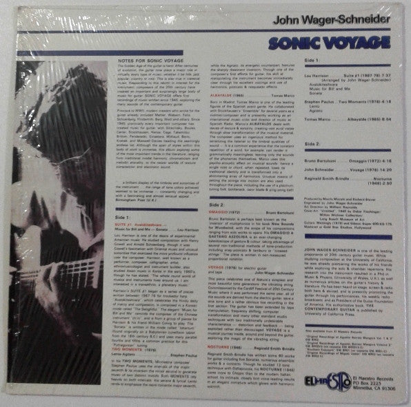 John Schneider (5) : Sonic Voyage (LP, Album)