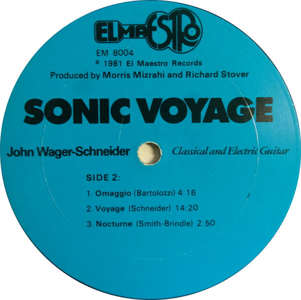 John Schneider (5) : Sonic Voyage (LP, Album)