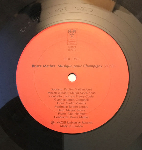 John Rea, Bruce Mather : Winners Of The Jules Leger Prize For New Chamber Music (LP, Album, Comp)