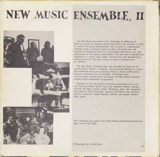 New Music Ensemble; New Music Ensemble II (LP)