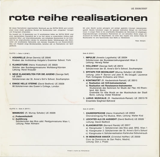 Various; Rote Reihe Realisationen (2xLP)
