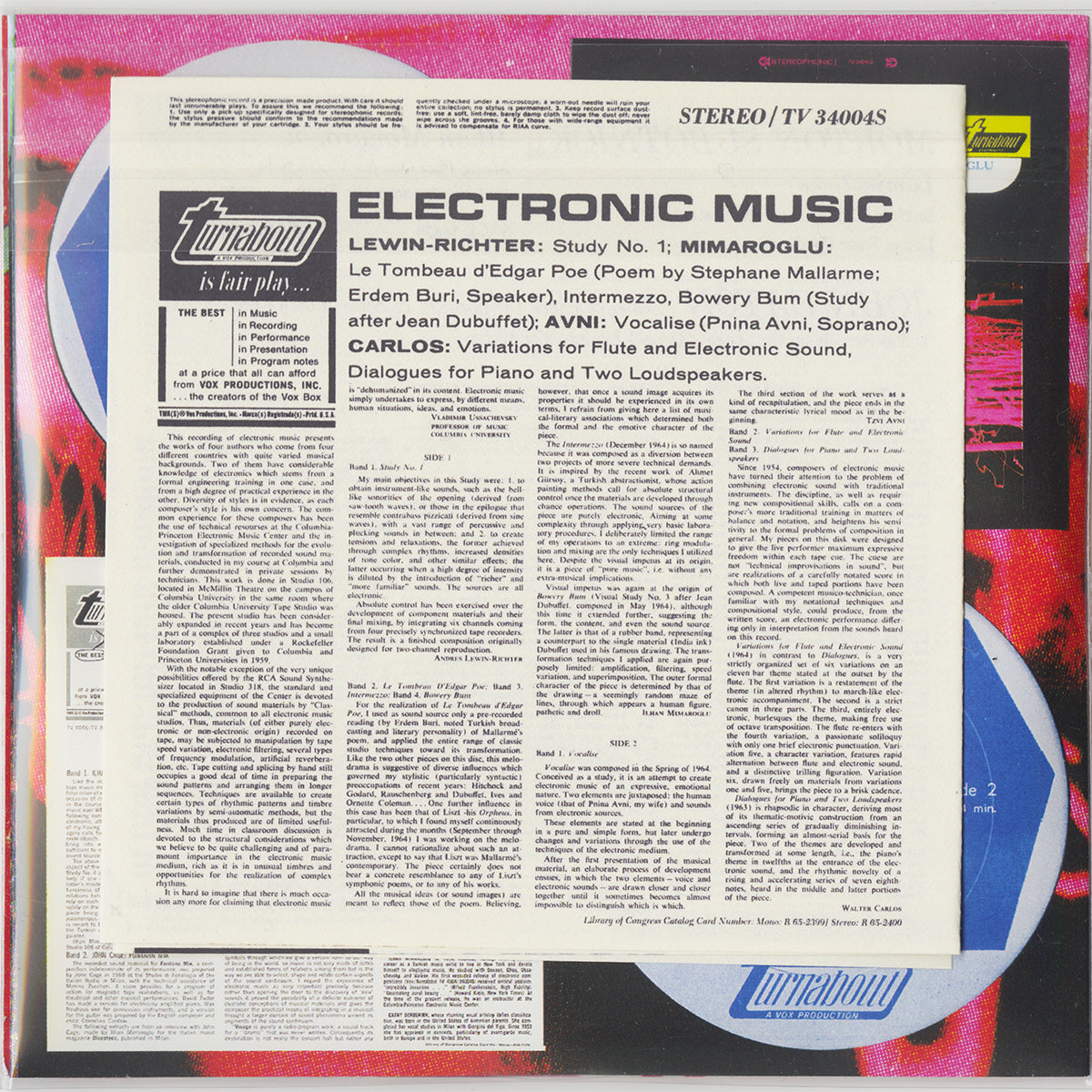 [CP 000.22 CD] Electronic Music on Turnabout