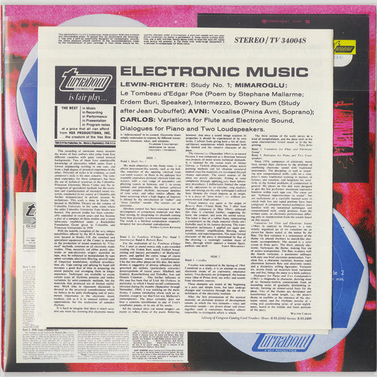 [CP 000.22 CD] Electronic Music on Turnabout