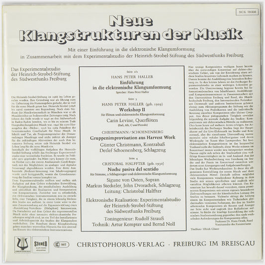 [CP 000.37 CD] Neue Klangstrukturen Der Musik