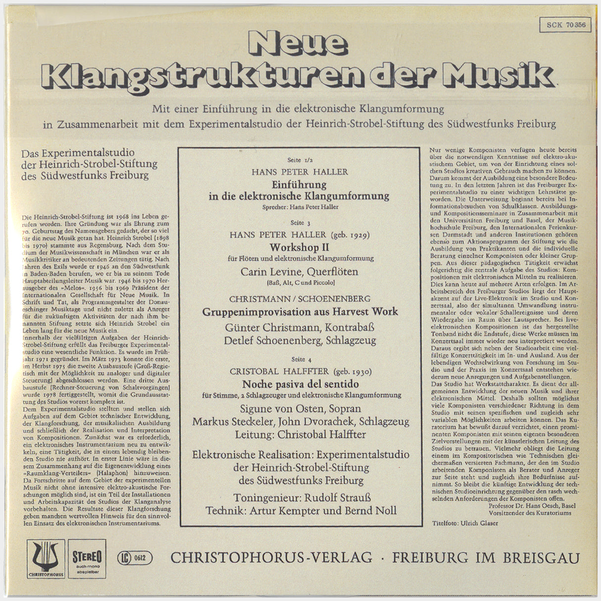 [CP 000.37 CD] Neue Klangstrukturen Der Musik