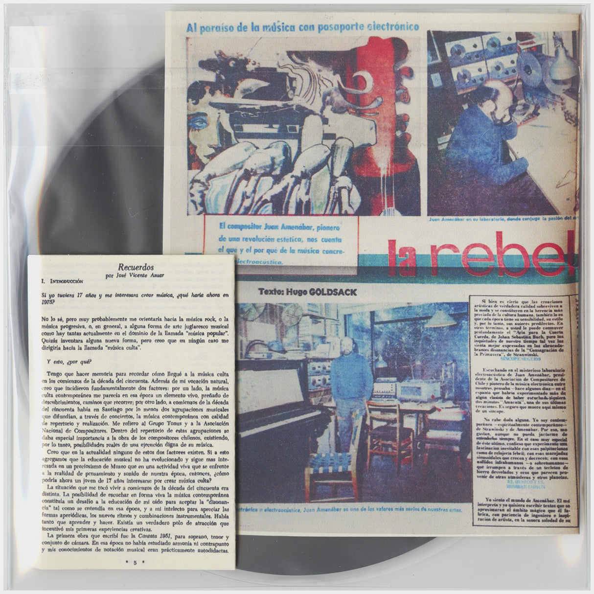 [CP 000.40 CD] Juan Amenábar, Jose Vicente Asuar; Música Electrónica (x2), El Computador Virtuoso, Amacata, Asi Hablo El Computador, Musica Electroacustica