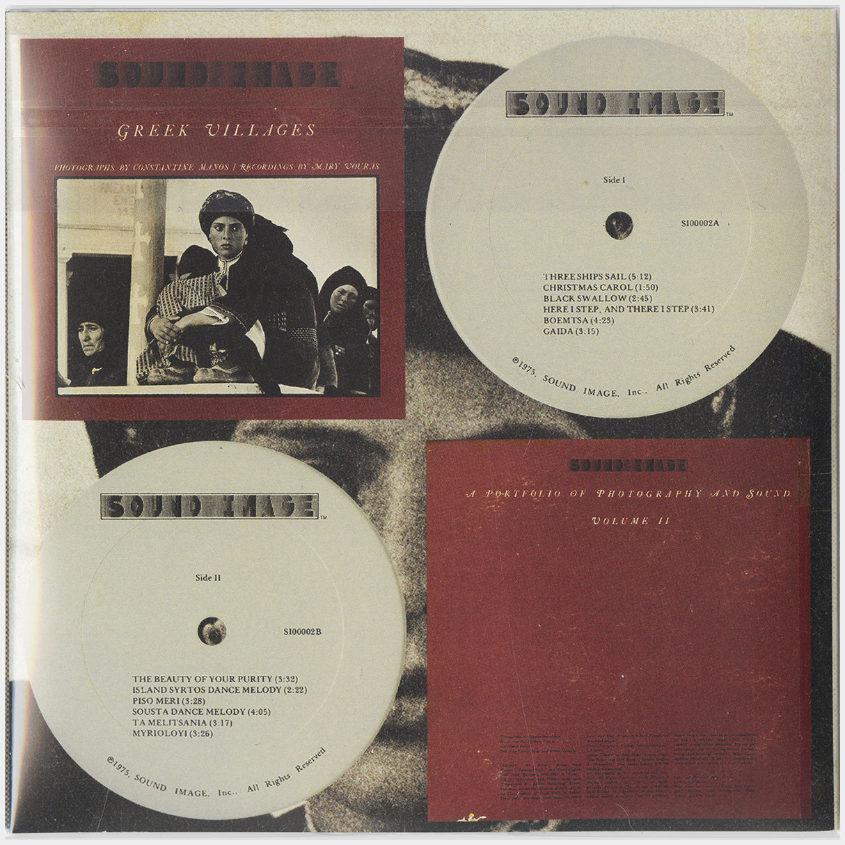 [CP 000.43 CD] The Complete Sound Image; Sound Image Number I 1975, Sound Image Number II Greek Villages, Sound Image Number III Bahia