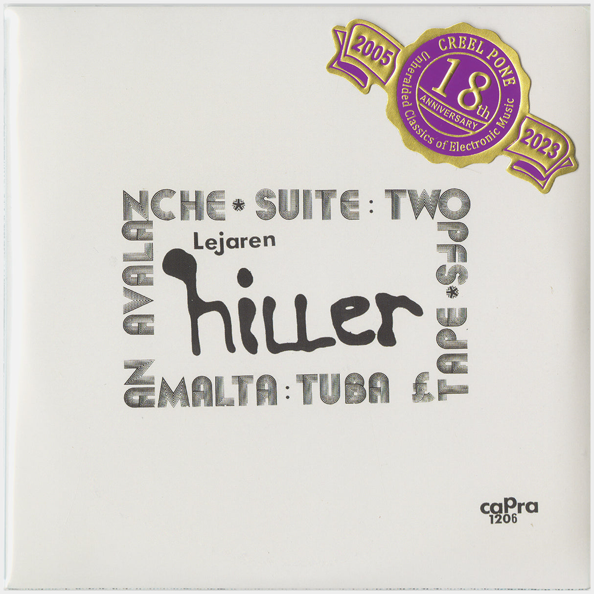 [CP 186 CD] Lejaren Hiller; Malta, An Avalanche, Suite: Two Pfs, Nightmare Music, Computer Music For Tape And Percussion