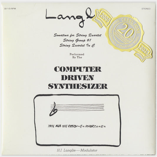 [CP 199.25 CD] H.J. Langlie; CMOS Recordings