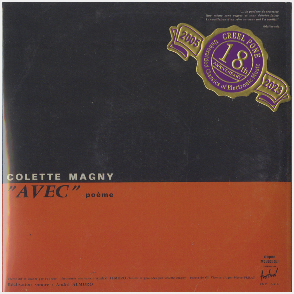 [CP 252 CD] Colette Magny, André Almuro; "Avec" Poème, Poésie De Cruauté