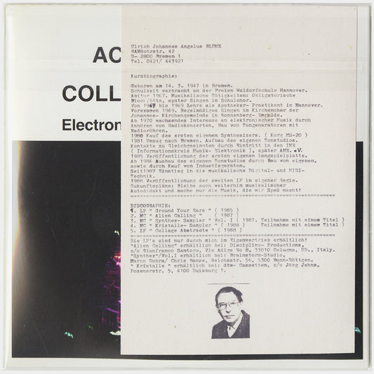 [CP 265 CD] Ulrich Blume; Ground Your Ears, Collage Abstracte