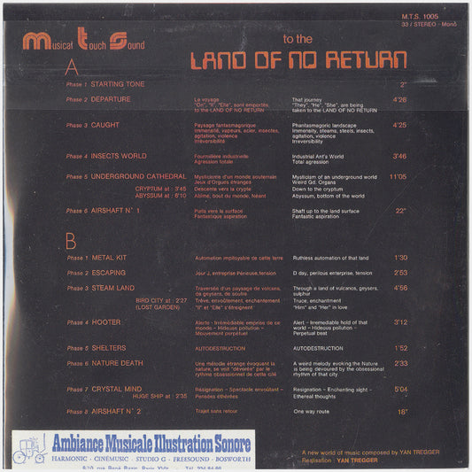 [CP 283 CD] Yan Tregger, David, Daniel Wescott; To The Land Of No Return, A Musical Evocation Of The Old Testament