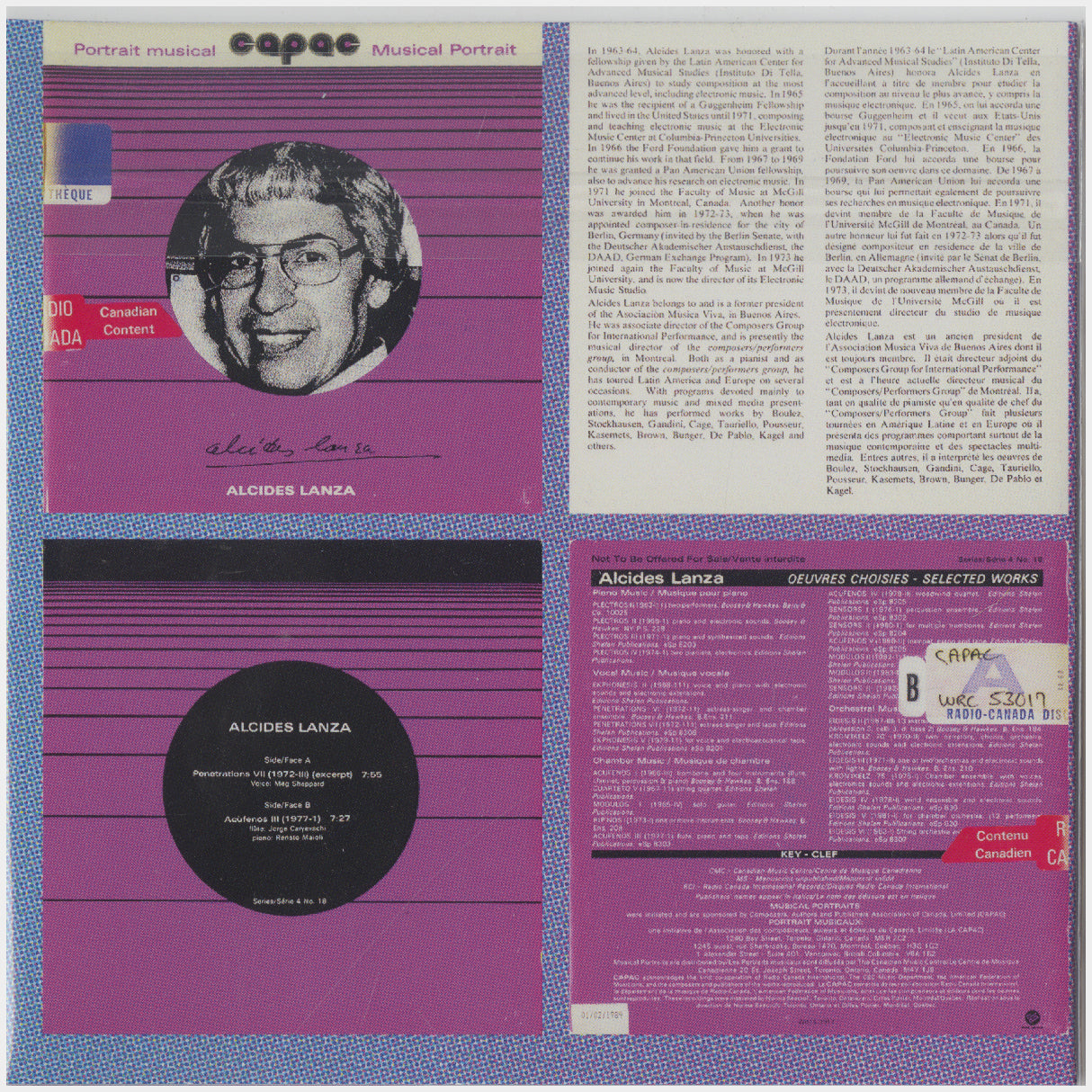 [CP 295 CD] CAPAC "Musical Portrait" Selects • Series 4 & 5