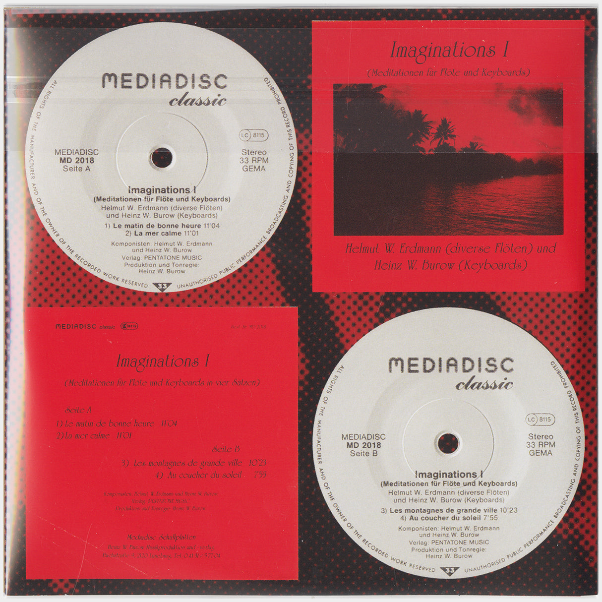[CP 310-311 CD] Helmut W. Erdmann, Heinz W. Burow; Neue Musik Für Flöte(n x2), Imaginations I