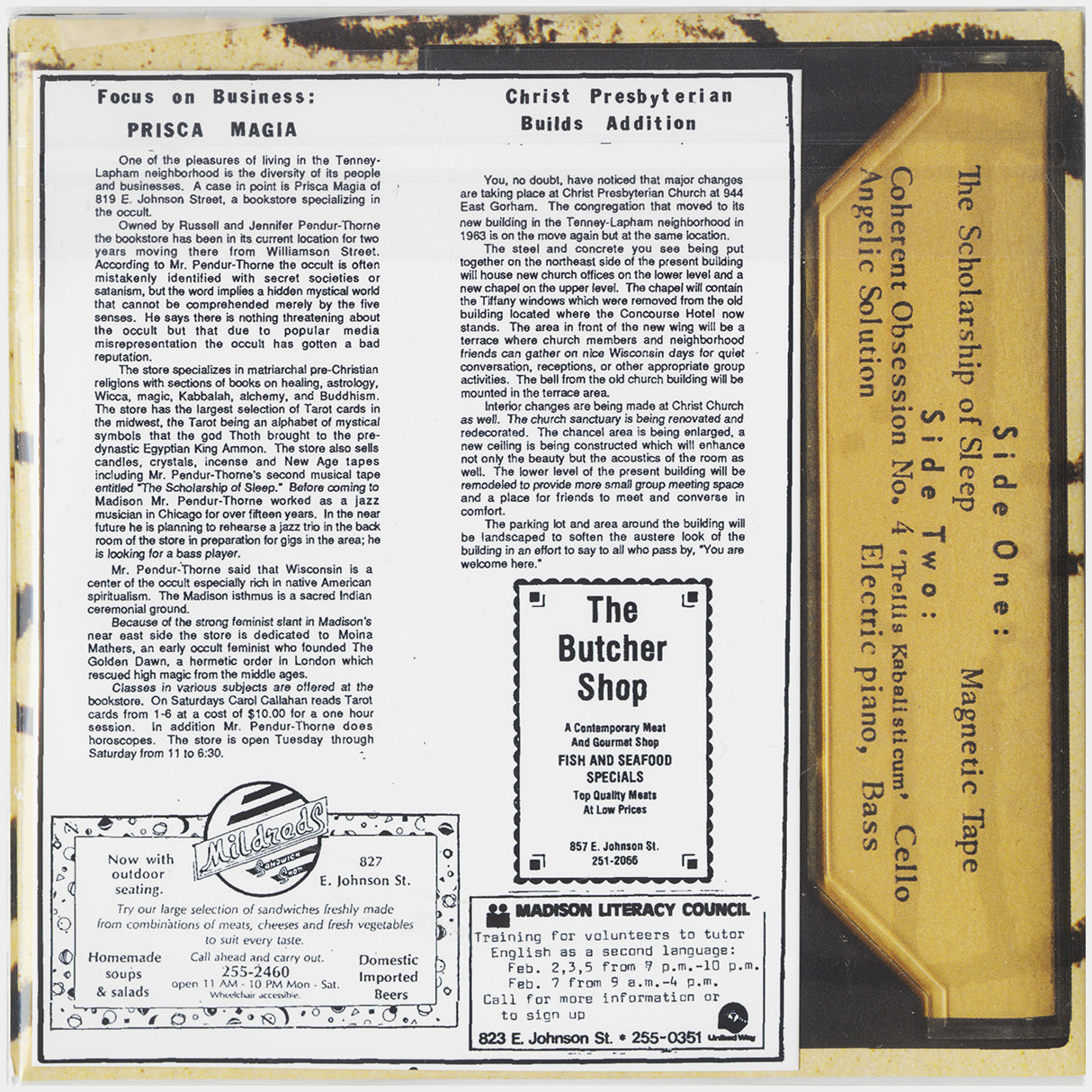 [CP 317 CD] Russell Thorne; The Scholarship Of Sleep +