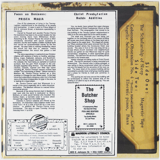 [CP 317 CD] Russell Thorne; The Scholarship Of Sleep +