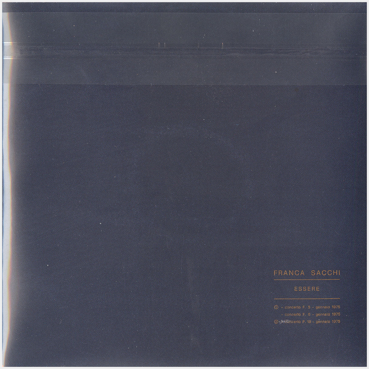 [CP 000.07 CD] Franca Sacchi; Ho Sempre Desiderato Avere..., Essere +