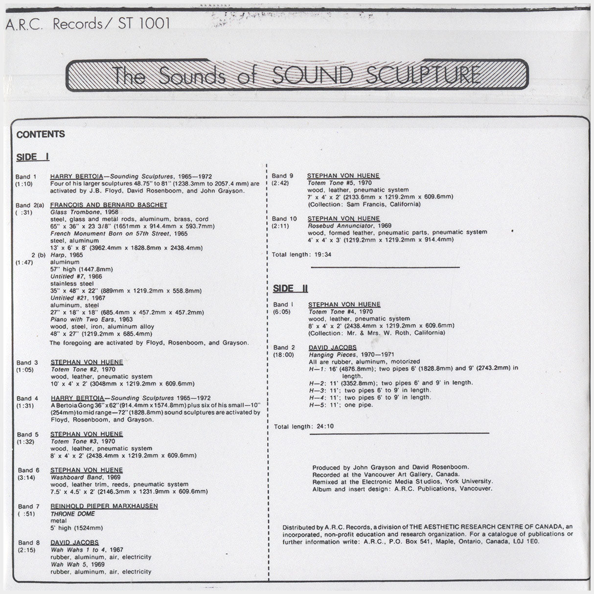 [CP 000.09 CD] The Sounds Of Sound Sculpture