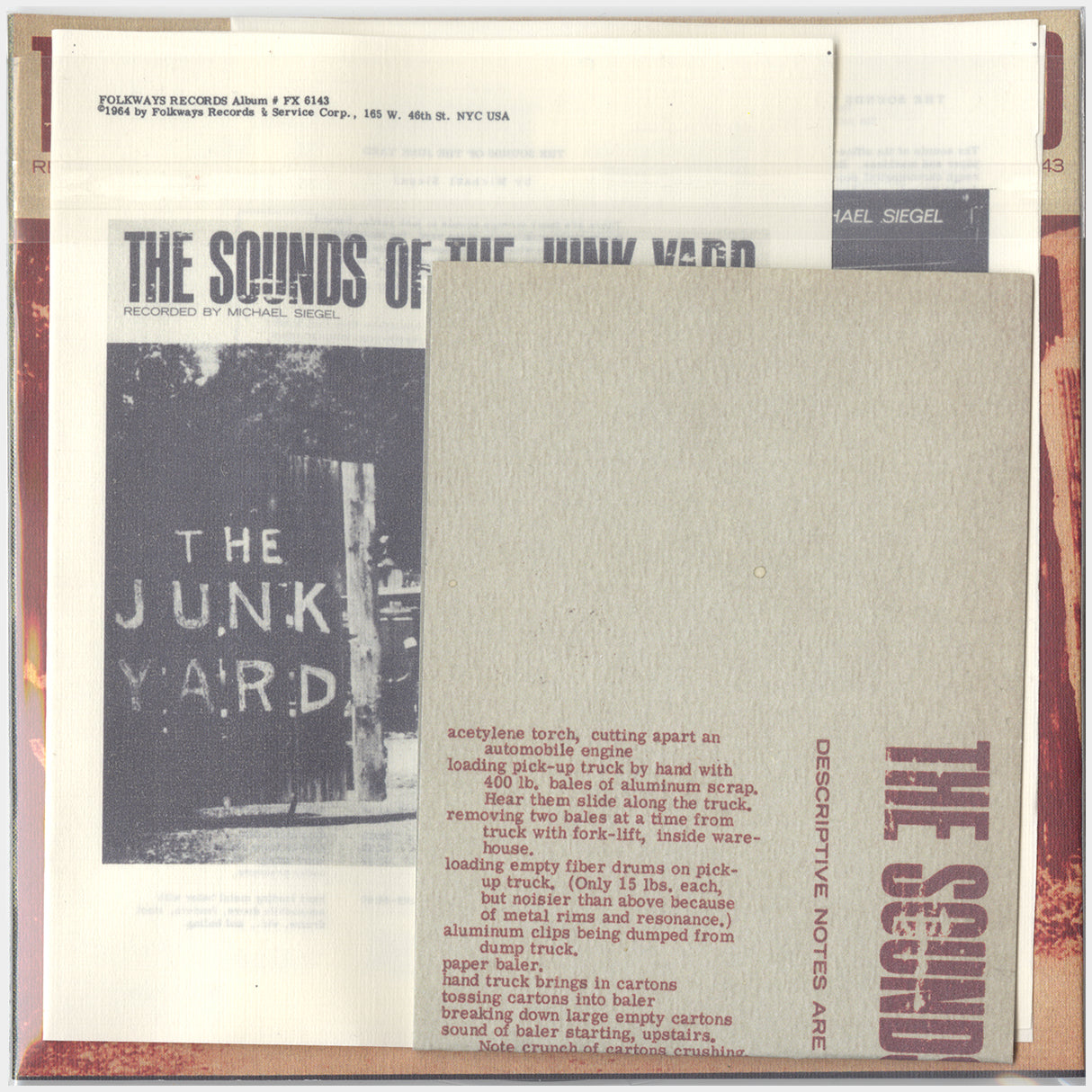 [CP 000.11 CD] Michael Siegel; The Sounds of the Office, The Sounds of the Junk Yard