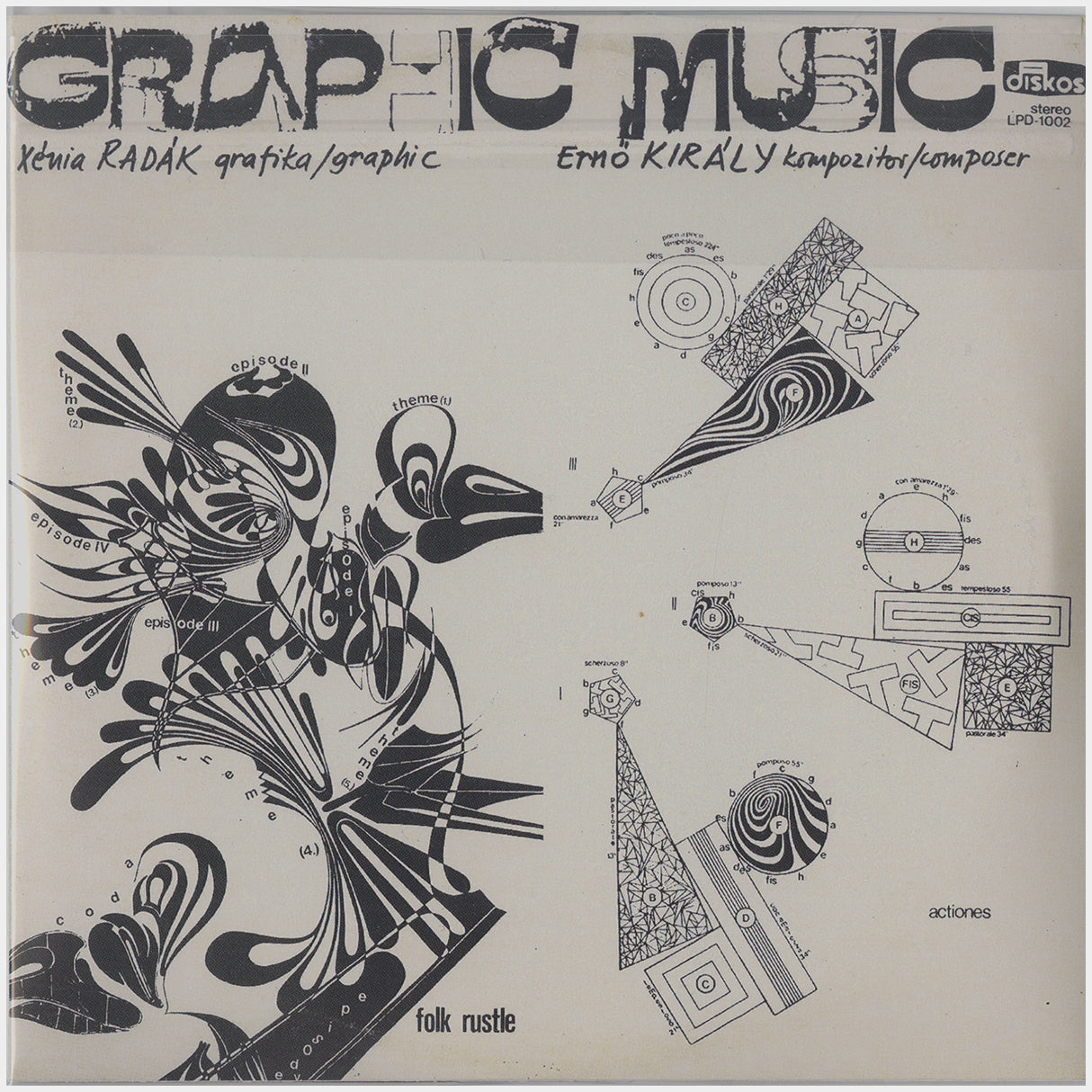 [CP 000.16 CD] Ernő Király, Xénia Radák; Graphic Music +