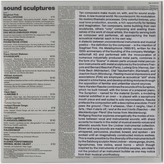 [CP 000.39 CD] Sound Sculptures