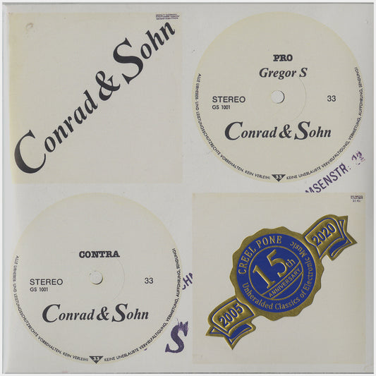 [CP 005 CD] Gregor Schnitzler, Conrad Schnitzler; Conrad & Sohn, Convex +