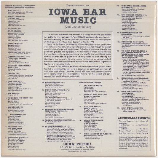 [CP 017 CD] Iowa Ear Music