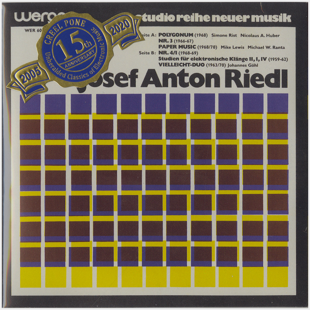[CP 023 CD] Josef Anton Riedl; s/t, Klangfelder +