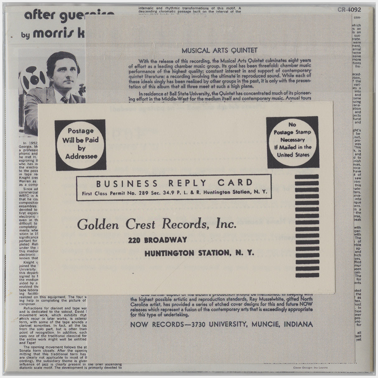 [CP 027 CD] Morris Knight; After Guernica, Assortments +