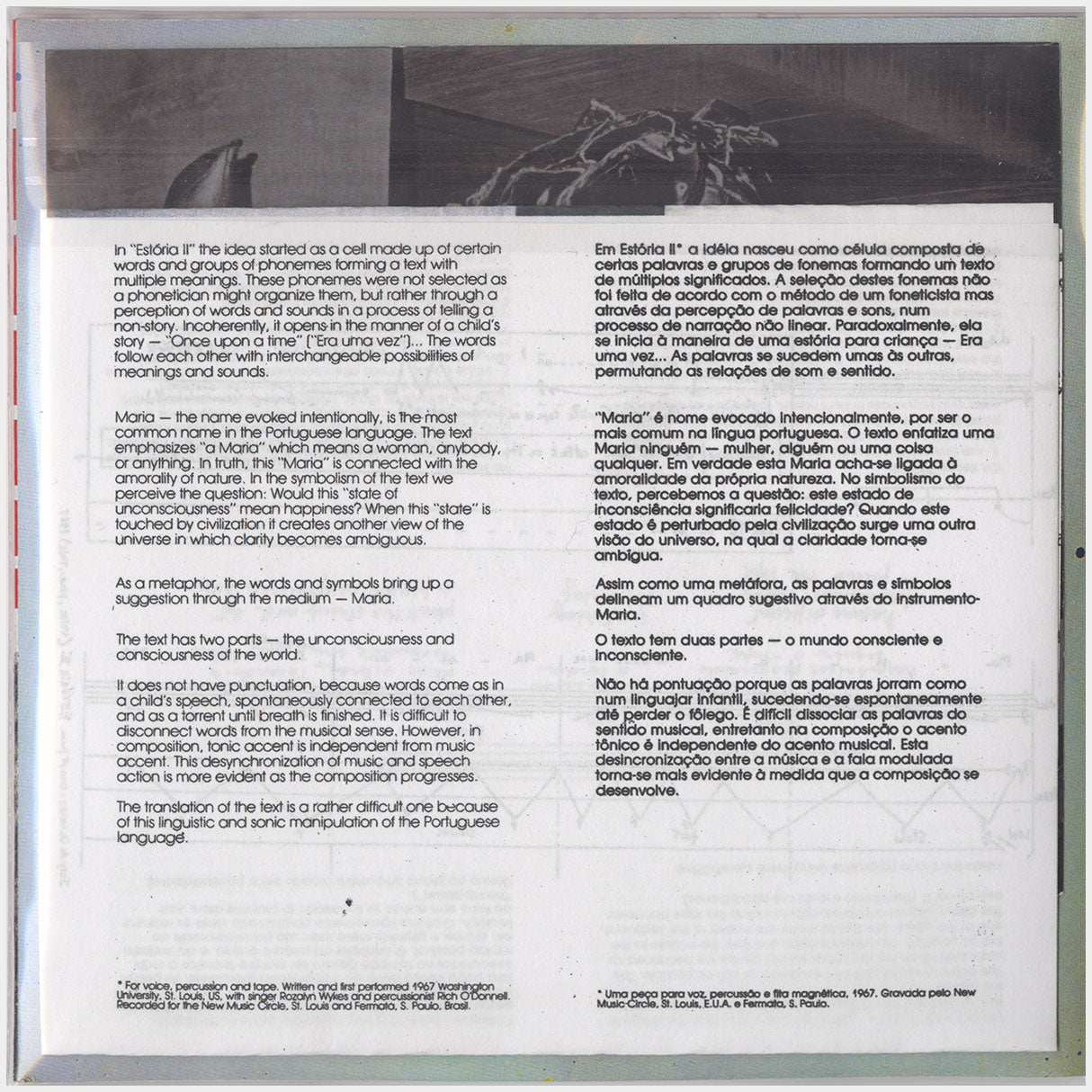 [CP 032 CD] Jocy De Oliveira; Estórias Para Voz Instrumentos Acústicos E Eletrônicos, New Music Circles +