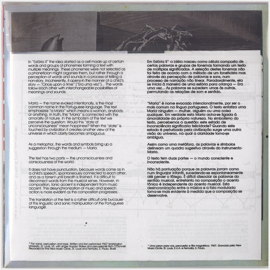 [CP 032 CD] Jocy De Oliveira; Estórias Para Voz Instrumentos Acústicos E Eletrônicos, New Music Circles +