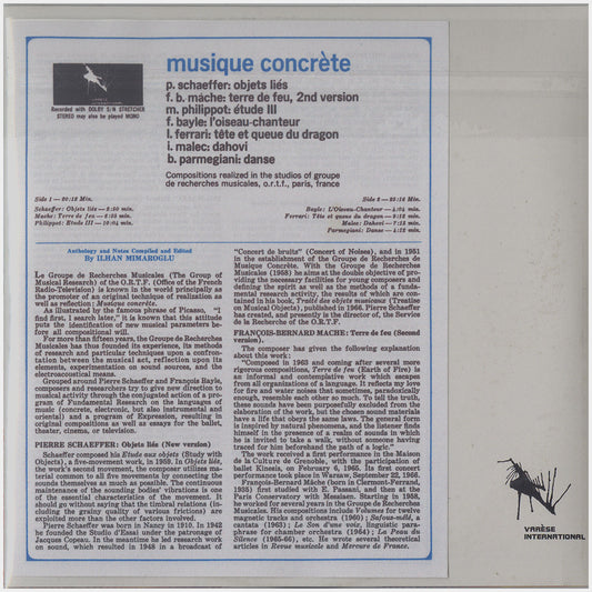 [CP 038 CD] Dub Taylor; Lumière For Synthesized & Concrète Sound +