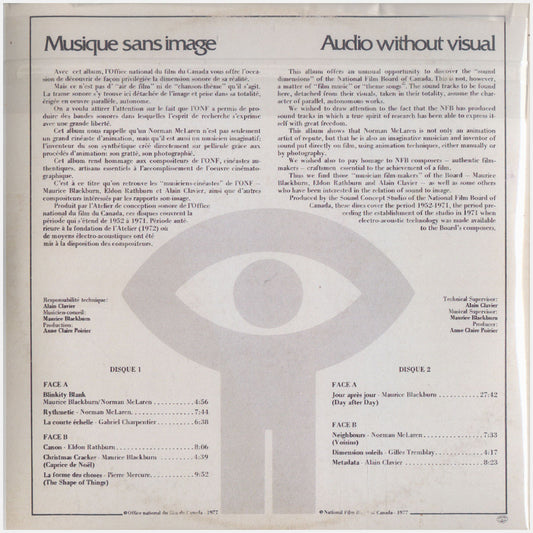 [CP 060-061 CD] Musiques de l'O.N.F., Music of the N.F.B.